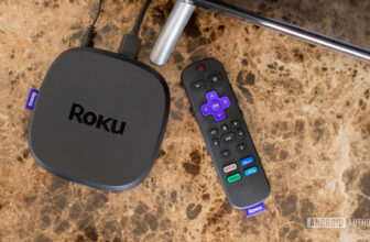 Roku Ultra plugged into TV 2