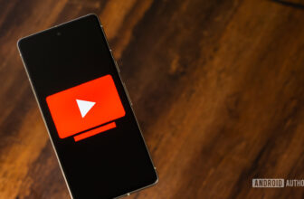 YouTube TV logo on smartphone stock photo (4)