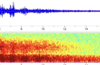 An image showing the audio file of the Titan implosion.