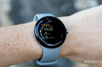 A Google Pixel Watch 2 displays a user's heart rate zones during a workout.