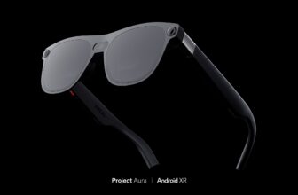 XREAL Project Aura XR glasses, powered by Qualcomm Snapdragon, and making use of Google's Android XR platform.