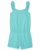 The Children’s Place Girls Short Sleeve Fashion Romper, Blue Radiance, Medium (7/8)