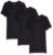 POLO Ralph Lauren Underwear Men’s 3 Pack Slim Fit Crew Tees, Black, XL