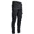 Men’s Side Pocket Pencil Jeans Skinny Casual Hip Hop Denim Pants Angled Cargo Pockets Jean Trousers Joggers Black