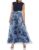 S.L. Fashions Women’s Petite Floral Print Skirt Dress 9241220, Navy, 10P