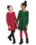 The Children’s Place 2 Pack Girls Long Sleeve Fashion Skater Dresses, Candy Cane/Green, Small