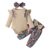 Matching Clothing Set Infant Baby Girls Ruffles Long Sleeve Romper Bodysuit Free Baby Registry (Khaki, 12-18 Months)