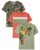 The Children’s Place baby boys The Children’s Place and Toddler Short Sleeve Fashion Top Shirt, Allover Jungle/ Jungle Graphic/ Colorblock- 3 Pack, 18-24 Months US