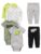 Simple Joys by Carter’s Baby Boys’ 6-Piece Bodysuits (Short and Long Sleeve) and Pants Set, Multicolor/Dinosaur/Rhino/Stripe/Text Print, 0-3 Months