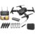 SYLYCS Foldable Drone with 4K HD FPV Camera for Adults, RC Quadcopter for Kids Beginners, with Headless Mode, Altitude Hold, 2 Batteries, Easy to Fly