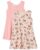 The Children’s Place Baby Toddler Girls Sleeveless Fashion Skater Dress, Jungle Wonder/Crystal Pink 2-Pack, 4T