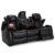 Seatcraft Omega Home Theater Seating – Leather Gel – Power Recline – Power Headrests – AC and USB Charging – Lighted Cup Holders – Fold Down Table (Sofa, Black)