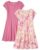 The Children’s Place 2 Pack Girls Short Sleeve Fashion Skater Dress, Rose Mist 2-Pack, XLarge (14)