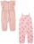 Simple Joys by Carter’s Baby Girls’ Fashion Jumpsuits, Pack of 2, Floral, 24 Months