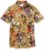 Goodthreads Men’s Standard-Fit Short-Sleeve Printed Poplin Shirt, Abstract Floral Print, X-Large