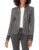 Tommy Hilfiger womens Classic Tommy Open Front Band Jacket Casual Blazer, Black Multi, Large US