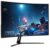 Sceptre 32-inch Curved Gaming Monitor Overdrive up to 240Hz DisplayPort 165Hz 144Hz HDMI AMD FreeSync Build-in Speakers, Machine Black (C325B-185RD)