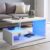 ONPNO High Gloss Coffee Table with 16 Colors LED Lights, 3 Tiers Sofa Coffee Table with Storage, Center Table Modern Home Furniture for Living Room and Bedroom