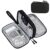 FYY Travel Cable Organizer Pouch Electronic Accessories Carry Case Portable Waterproof Double Layers All-in-One Storage Bag for Cord, Charger, Phone, Earphone Black