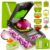 Hasal Vegetable Chopper 16 in 1 with Container – Kitchen Gadgets – Extra Peeler and Cleaning brush – Chopper Vegetable Cutter – Food Chopper – Veggie Chopper – Onion Chopper Dicer – 8 Blades