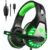 Pacrate Upgraded Headset Radios Rechargeable and Portable Radio Headphones Receiver for Meeting Daily Work Reception Personal FM Radio Heatsets Automatic Search and Storage Function Black Green