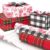 Hallmark Holiday Plaid Wrapping Paper with Cutlines and Optional DIY Bow Templates on Reverse (3 Rolls: 120 Sq. Ft. Ttl) Red Toile, Black and White Buffalo Check, Christmas Plaid