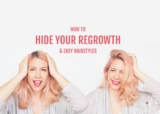 How to hide regrowth in straight hair & easy hairstyle tutorials