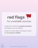 Purple flags for unreliable sources: a information